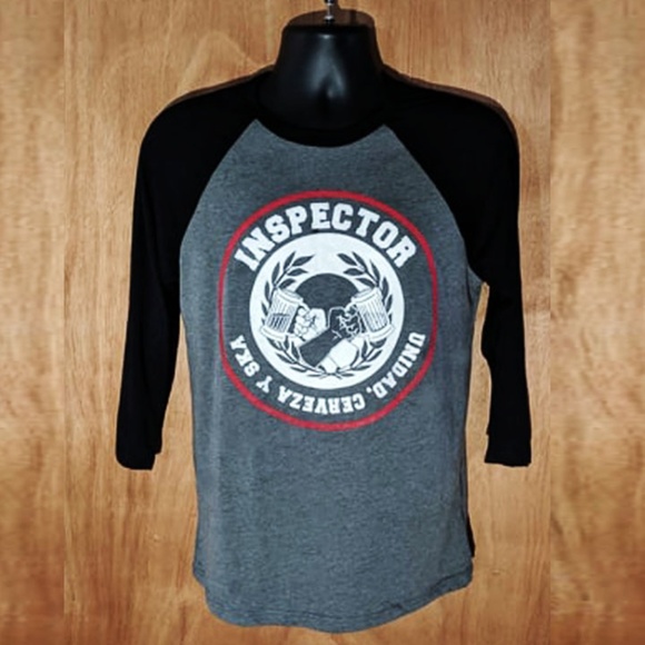 Inspector Ska Unidad Cerveza y Ska Base Ball Tee - Picture 1 of 2